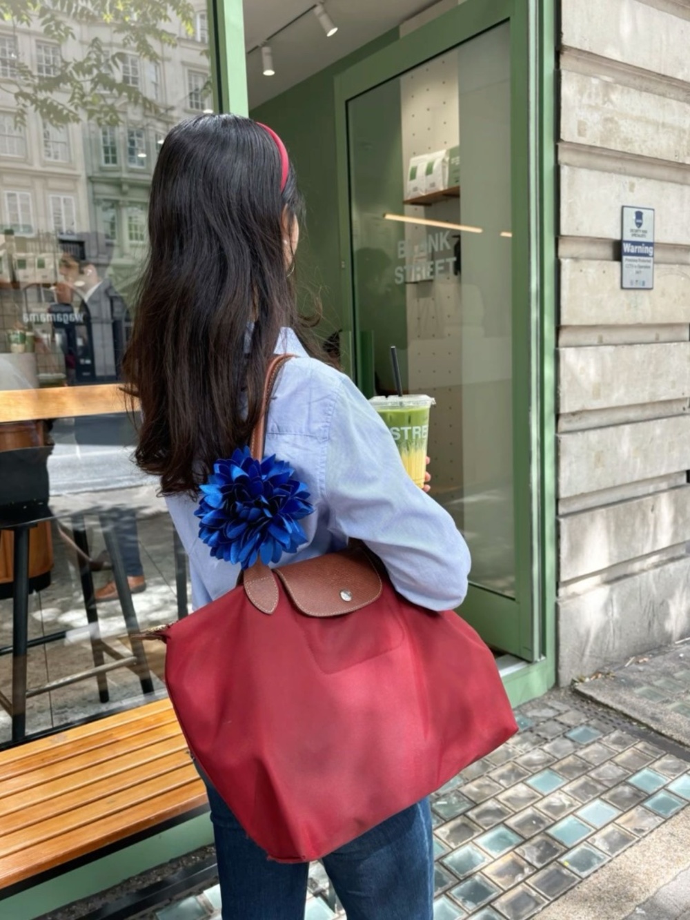 New Longchamp Large bright burgundy 🍂